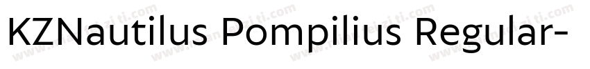 KZNautilus Pompilius Regular字体转换